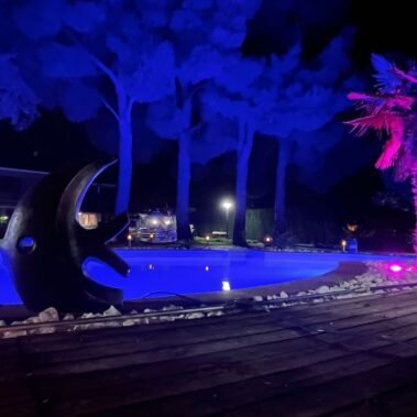villa sa calma de noche